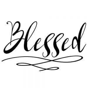 Blessed Vinyl Wall Decal