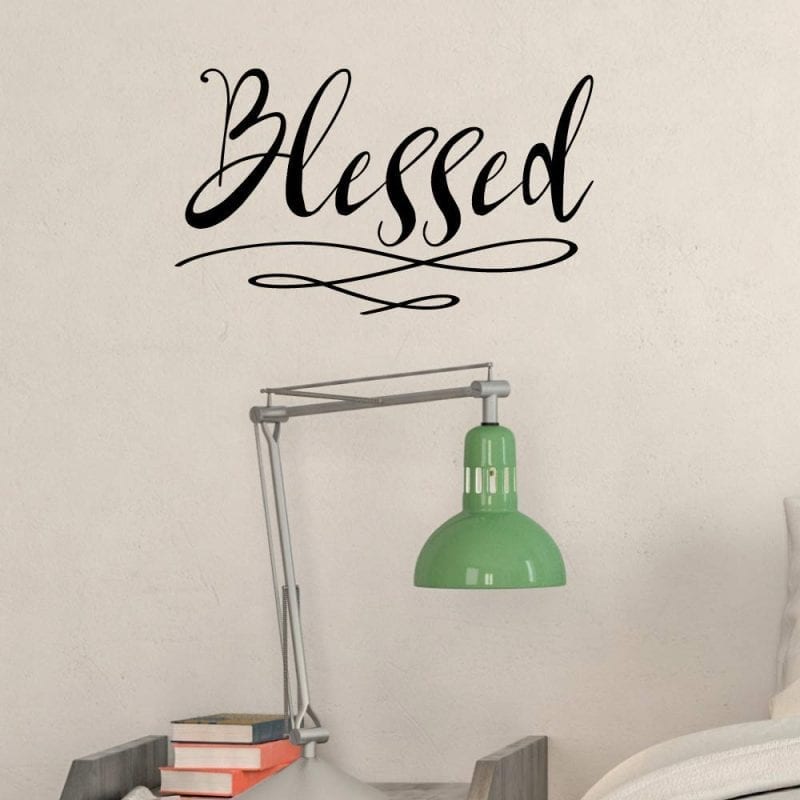 Blessed wall decal